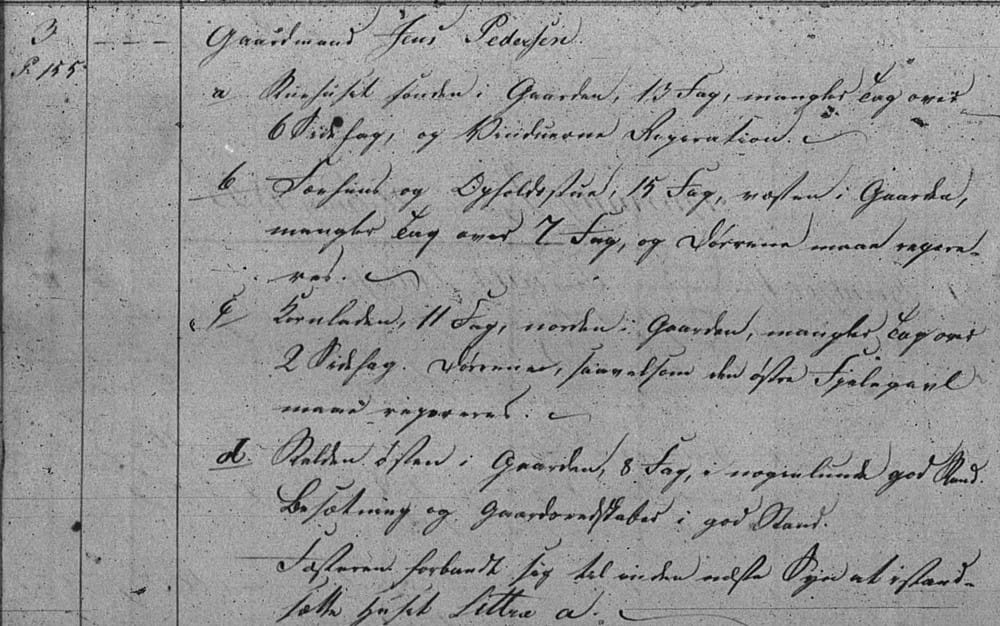 Initial Copyhold Inspection Record 1835