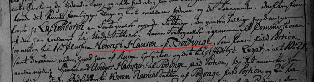 1803 pauper record from Ringe parish, Denmark